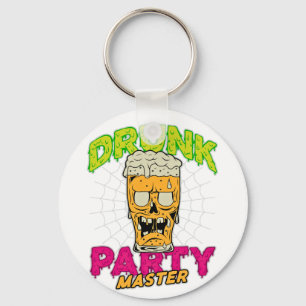 Drunk Zombie Keychain