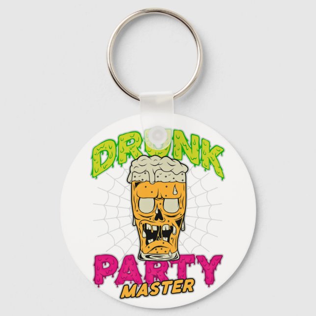 Drunk Zombie Keychain (Front)
