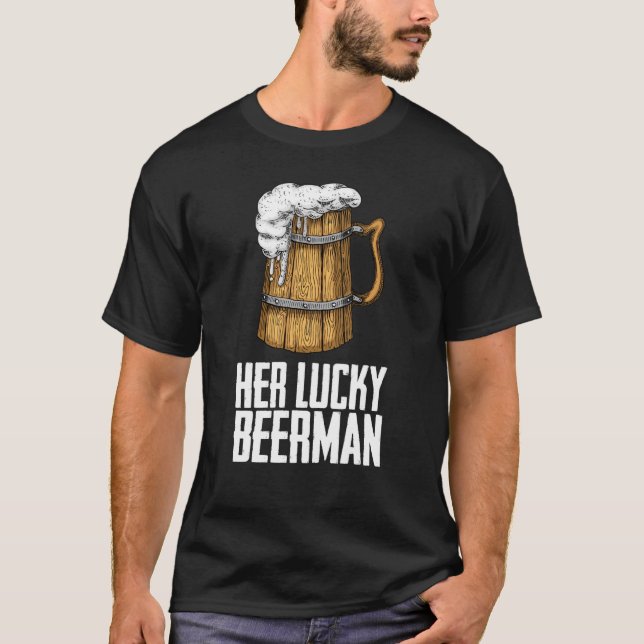 Drunken Beer drinking Drink beer T-Shirt (Front)