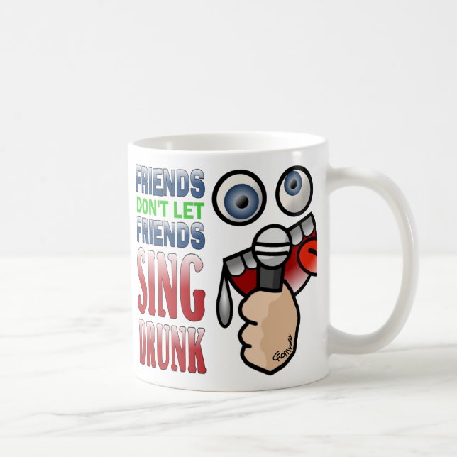 Drunken Karaoke Coffee Mug (Right)