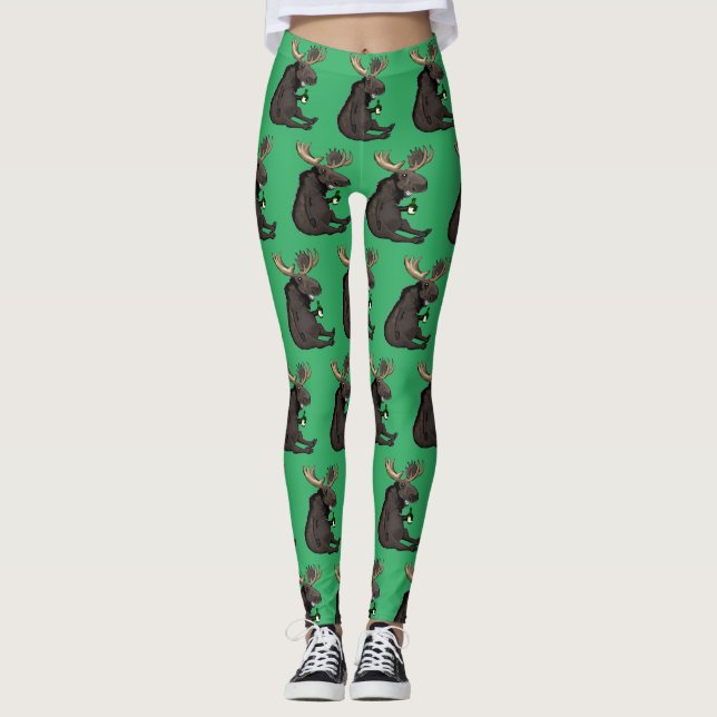 Drunken Moose Leggings (Front)