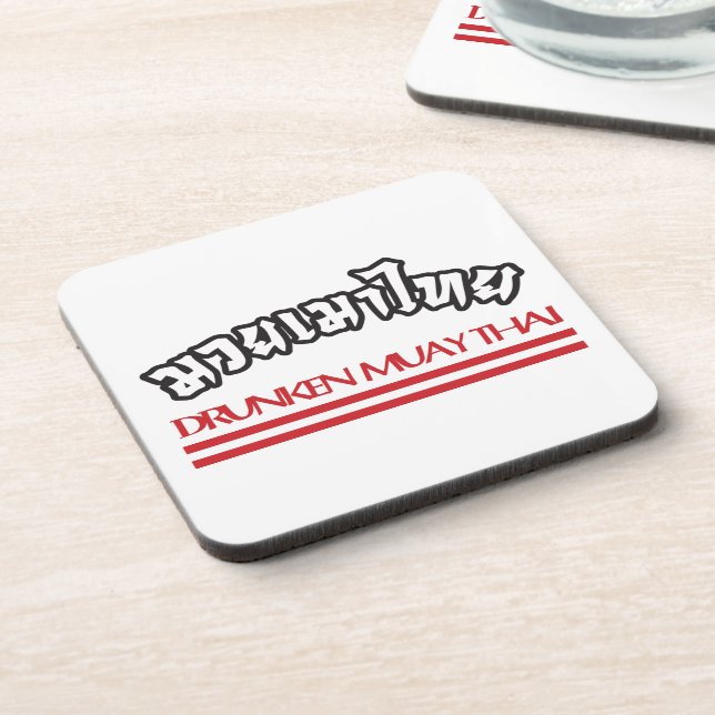 Drunken Muay Thai Coaster (Left Side)