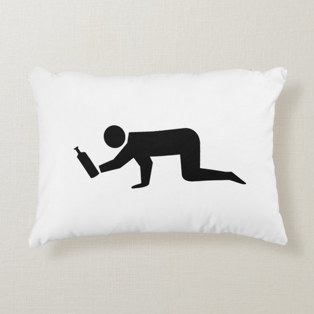 Drunken People Decorative Cushion (Front)