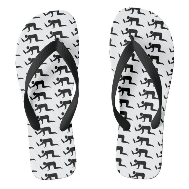 Drunken People Flip Flops (Footbed)