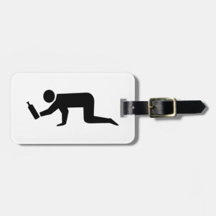 Drunken People Luggage Tag