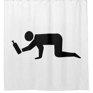Drunken People Shower Curtain