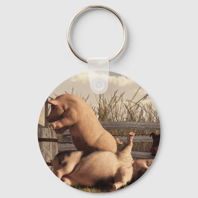 Drunken Pigs Key Ring (Front)