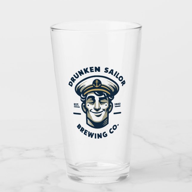 Drunken Sailor Brewing Co. Glass (Front)