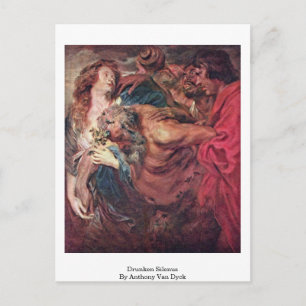 Drunken Silenus By Anthony Van Dyck Postcard