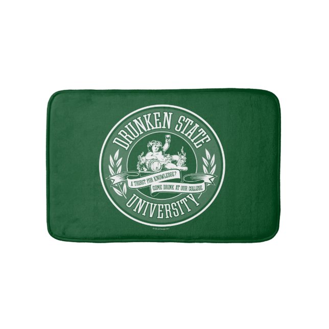 Drunken State University Bath Mat (Front)