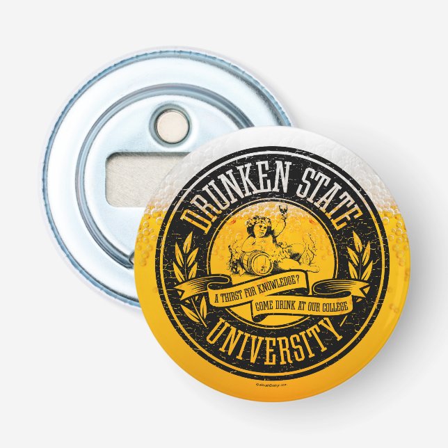 Drunken State University Bottle Opener (Front)
