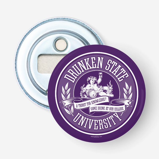 Drunken State University Bottle Opener (Front)