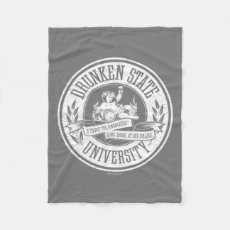 Drunken State University Fleece Blanket