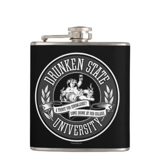 Drunken State University Hip Flask