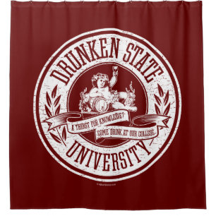 Drunken State University Shower Curtain