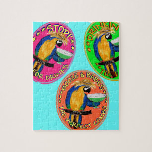 DRUNKIN PARROTS JIGSAW PUZZLE