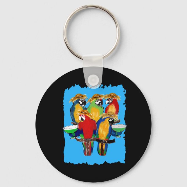 Drunkin Parrots Key Ring (Front)