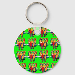 Drunkin Parrots Key Ring