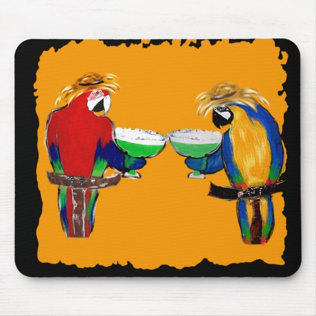 Drunkin Parrots Mouse Mat (Front)