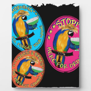 DRUNKIN PARROTS PLAQUE