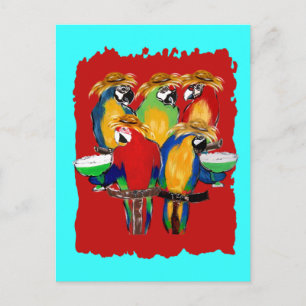 Drunkin Parrots Postcard