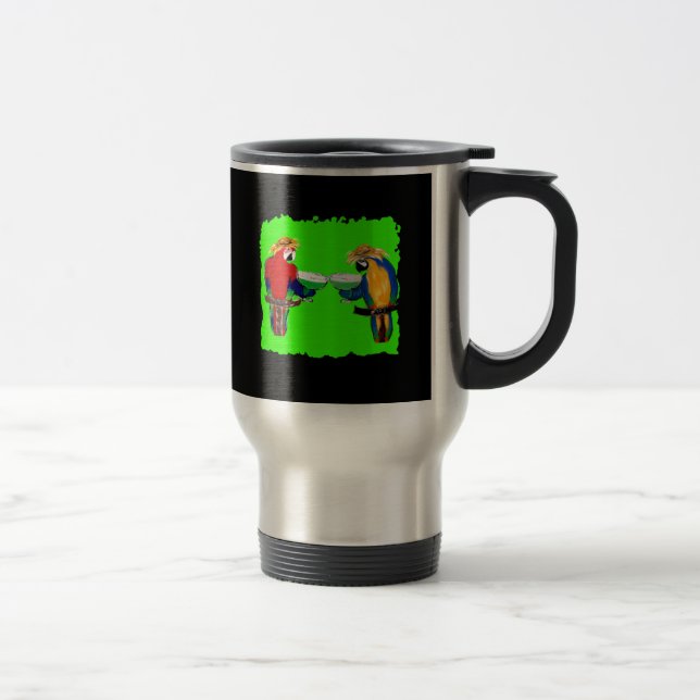 Drunkin Parrots Travel Mug (Right)