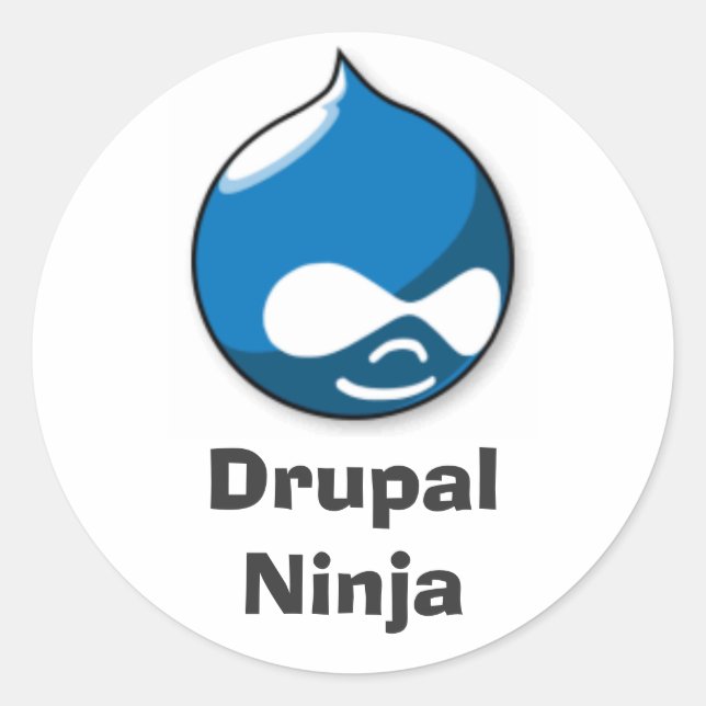 Drupal Ninja Classic Round Sticker (Front)