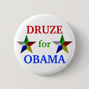 Druze for Obama 2012 button