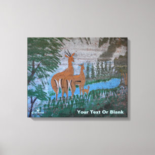 Druze Street Art - Gazelle Canvas Print