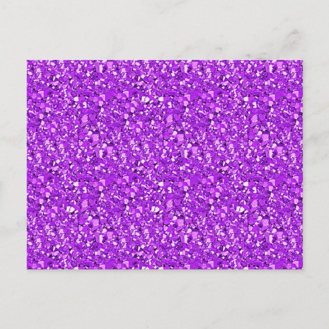 Druzy crystal - amethyst purple postcard (Front)
