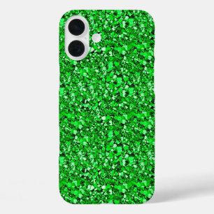 Druzy crystal - emerald green iPhone 16 plus case