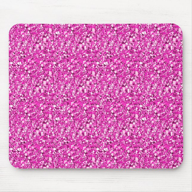 Druzy crystal - fuchsia pink mouse mat (Front)
