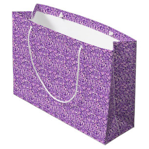 Druzy crystal - light orchid large gift bag