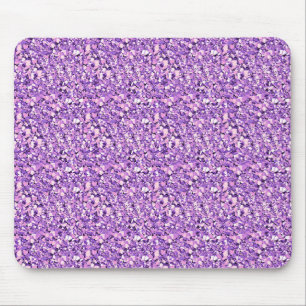 Druzy crystal - light orchid mouse mat