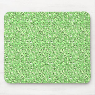 Druzy crystal - peridot green mouse mat