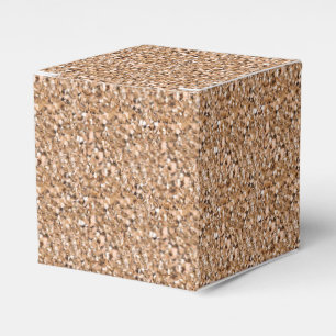 Druzy crystal - rose gold colour favour box