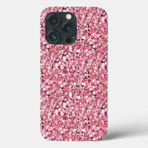 Druzy crystal - rose quartz pink iPhone 13 pro case