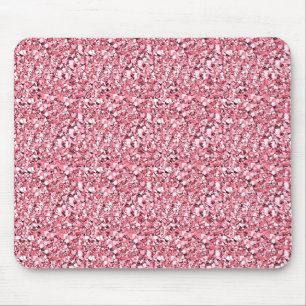 Druzy crystal - rose quartz pink mouse mat