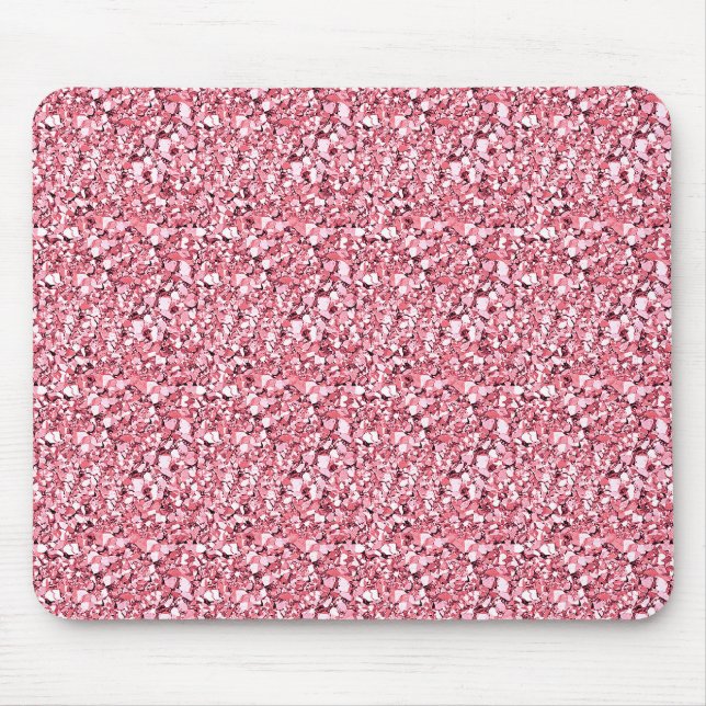 Druzy crystal - rose quartz pink mouse mat (Front)