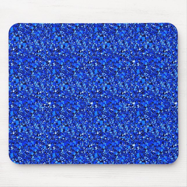 Druzy crystal - Sapphire blue Mouse Mat (Front)
