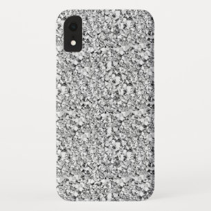 Druzy crystal - white gold colour iPhone XR case