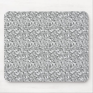 Druzy crystal - white gold colour mouse mat