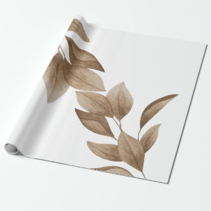 Dry Aesthetic Leafs  Wrapping Paper