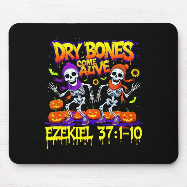 Dry Bones Come Alive Ezekiel 37 Bible Verse Christ Mouse Mat (Front)