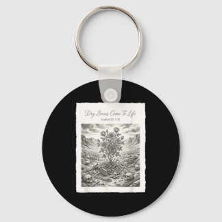 Dry bones come to life christian bible poster  key ring
