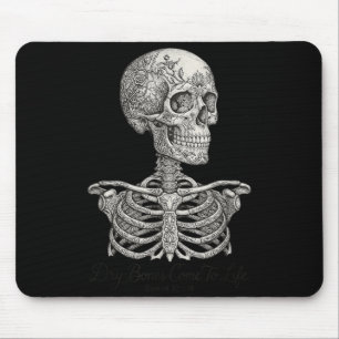 Dry Bones Come To Life Christian Bible Skeleton Mouse Mat