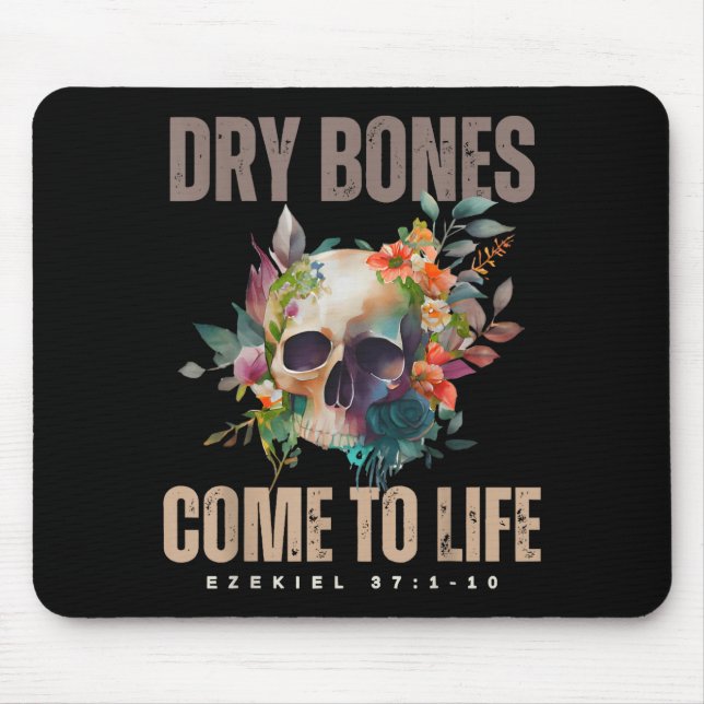 Dry Bones Come To Life Ezekiel Christian Bible Flo Mouse Mat (Front)