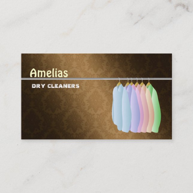 Dry Cleaner Business Cards (Front)