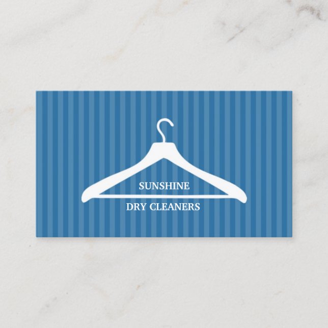 Dry Cleaner Laundry Business Card (Front)