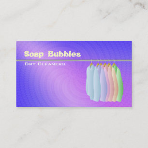 Dry Cleaners Business Cards
